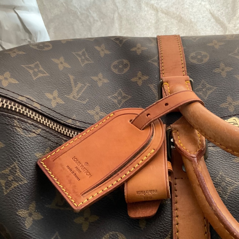 LOUIS VUITTON Monogram Canvas Keepall 55 M1884 Authentic Vintage - Picture 8 of 14